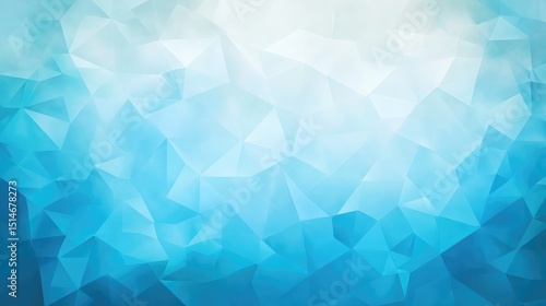 Cool-toned geometric background in teal and cyan with layered polygonal shapes and clean lighting
