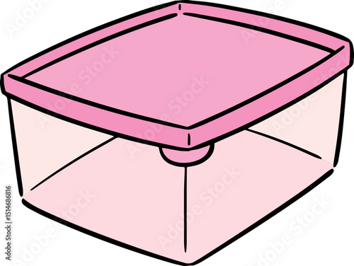 Illustration of plastic container
