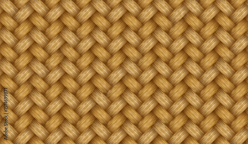 Reed mat with cross-striped woven bamboo texture