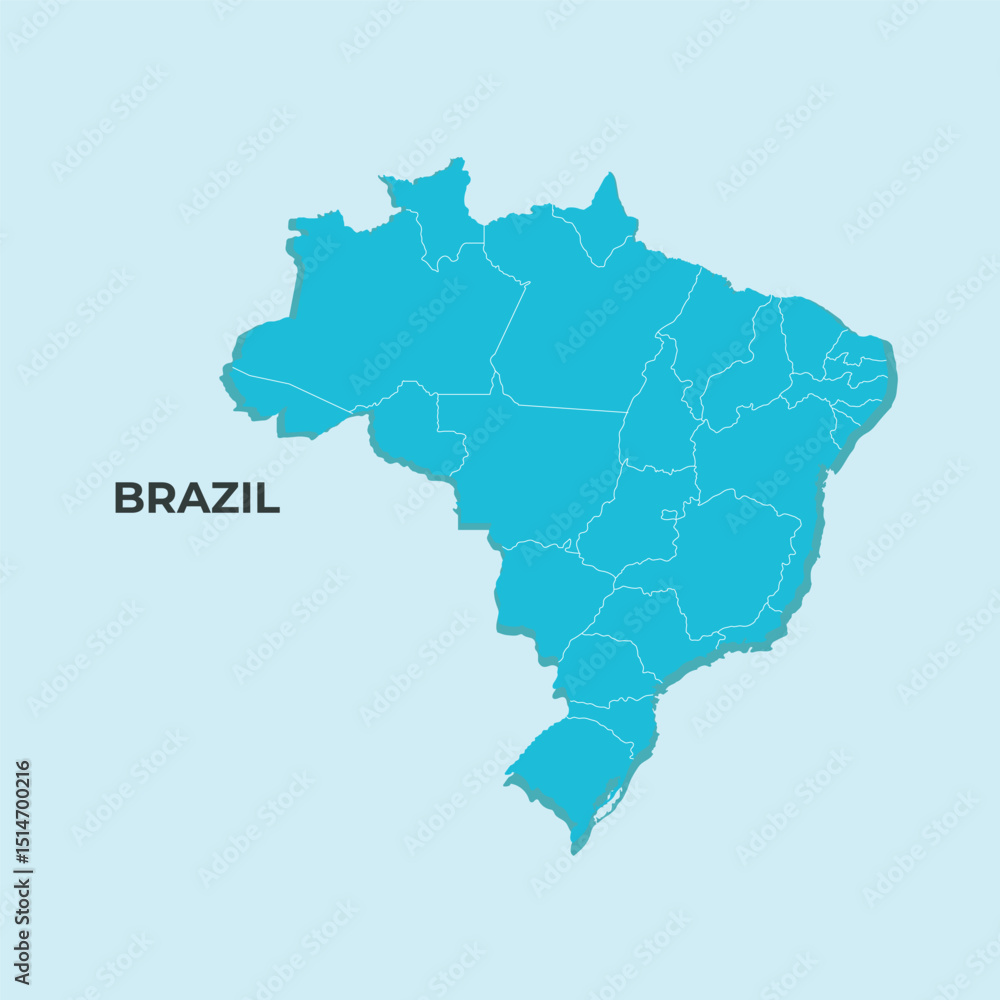 Obraz premium Brazil map 