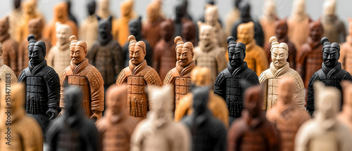 Terracotta Army Miniature Figures Display