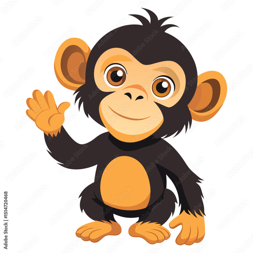 Obraz premium Funny baby hedgehog and lion cartoon animal characters in a cute wildlife safari vector illustration