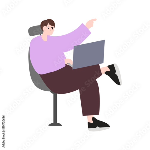 linear concepts with people scene in flat cartoon design. A big collection of scenes with men and women in Business Concept illustrationsvarious situations on a white background. Vector illustration.
