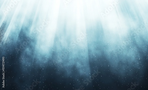 Abstract Blue Light Rays Background with Subtle Sparkle