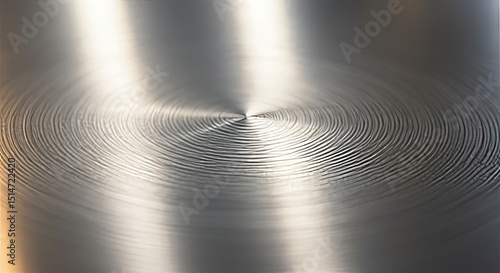 Abstract Metal Texture Circular Brushed Steel Surface Background