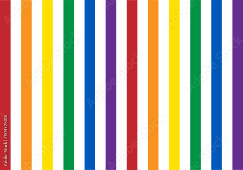 Fondo de barras verticales con colores del orgullo lgbtq+ con barras blancas