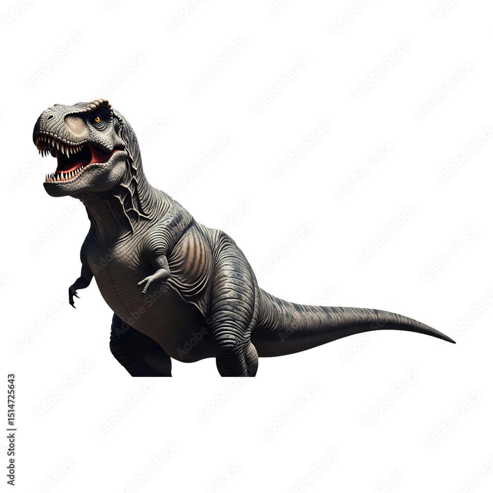 Obraz premium Tyrannosaurus rex dinosaur isolated on transparent background