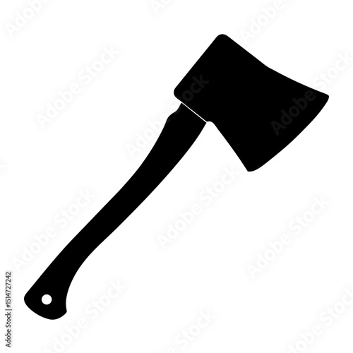 Cleaver icon silhouette vector, Cooking meat cleaver icon, Cooking kitchen meat cleaver silhouette
