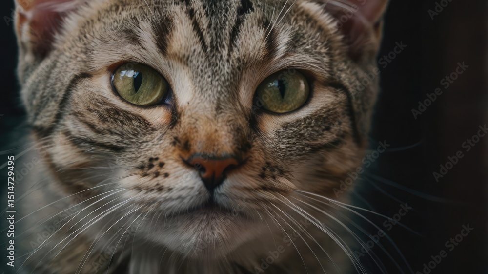 Curious Cat Close-Up Portrait Curious Cat Close-Up Portrait