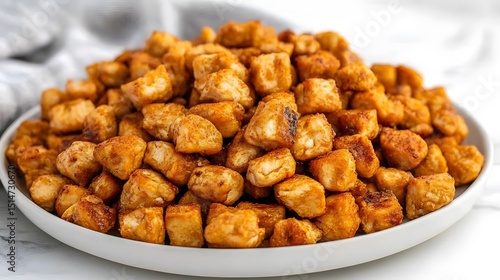 Crispy Seasoned Chicken Bites Appetizer Food Photography