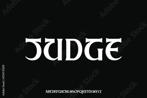 Display alphabet font vector design suitable for headline, poster, logo, magazine and many more