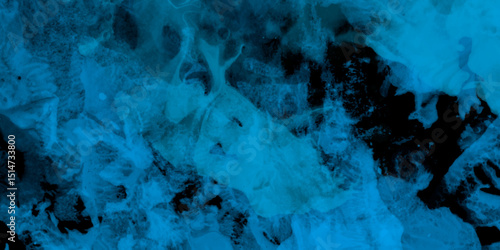 Blue sky with white clouds Abstract nature background of romantic summer. Sunny sky blue light watercolor aquarelle painting brush effect. Fantastic fuzzy and puffy blue sky for design.