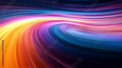 Colorful abstract light streaks creating a dynamic, energetic and modern background video