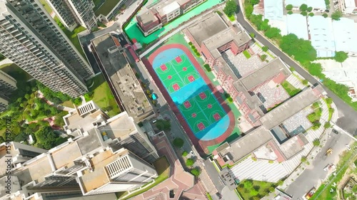 Aerial view of Broad Annex Experimental Elementary School EWC