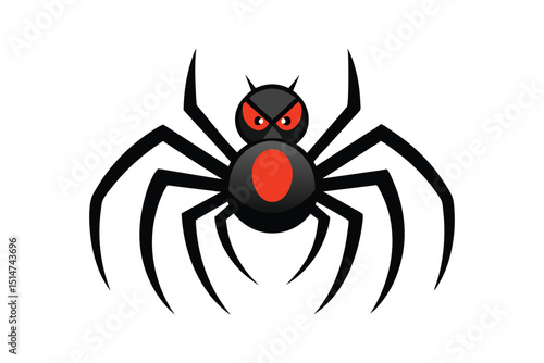  Spider Halloween on White Background
