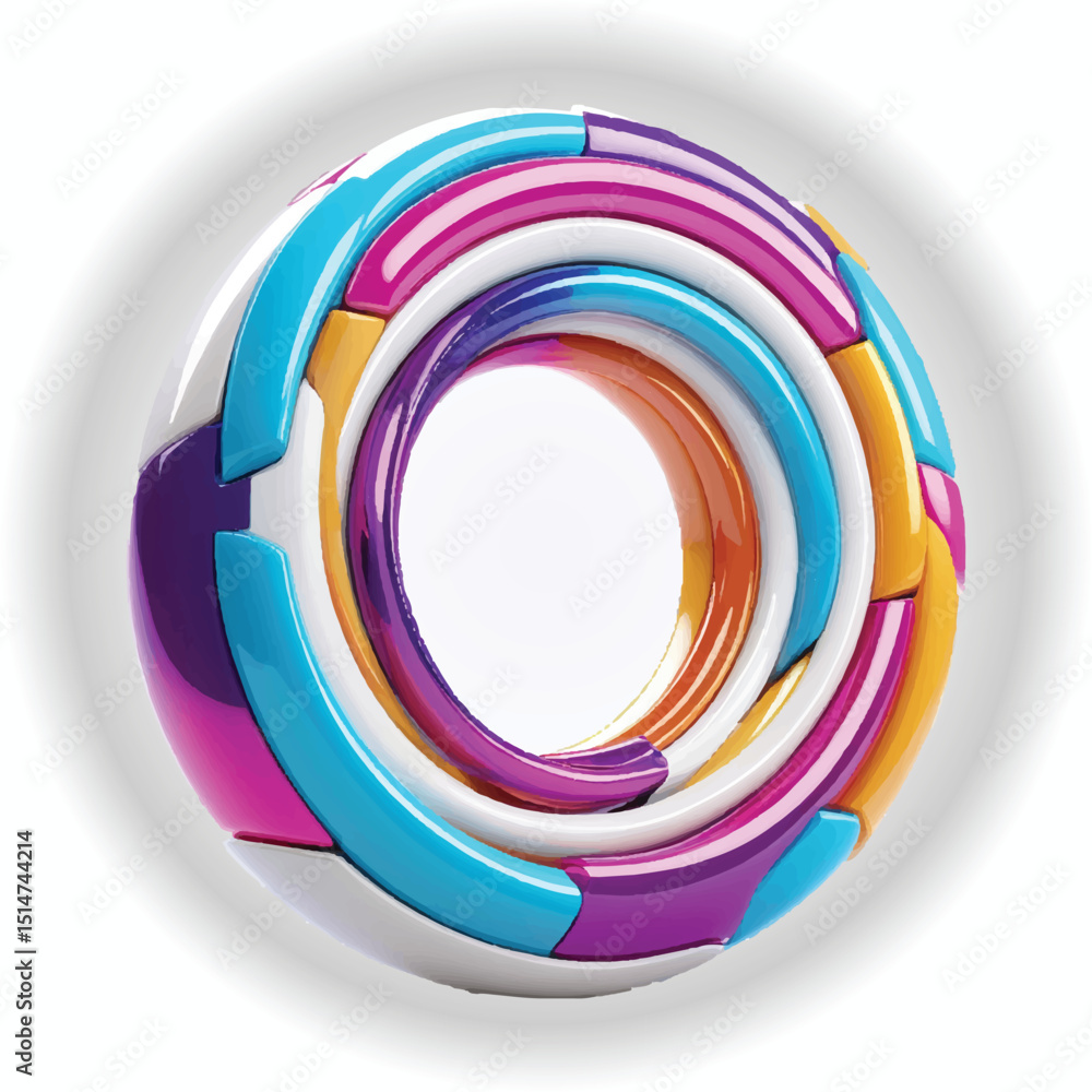 Fototapeta premium Iridescent Purple Water Drop Splash