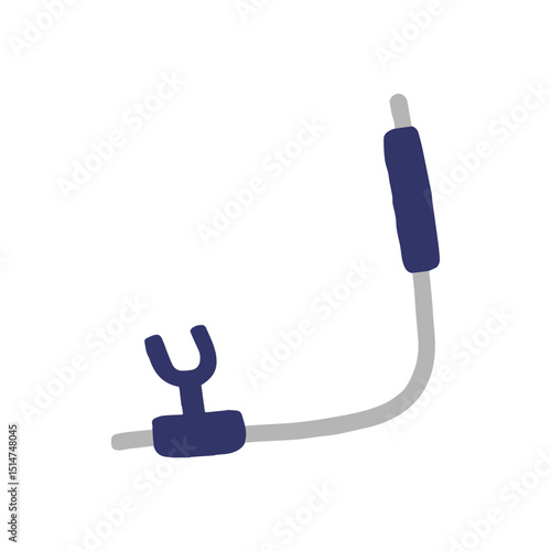 Snorkling element design cartoon illustration. Diving elements for professional scuba divers and vacations. People swimming underwater with fish, sea ocean explorer, recent marine collection.diving