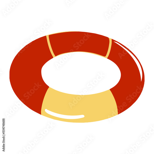 Snorkling element design cartoon illustration. Diving elements for professional scuba divers and vacations. People swimming underwater with fish, sea ocean explorer, recent marine collection.diving