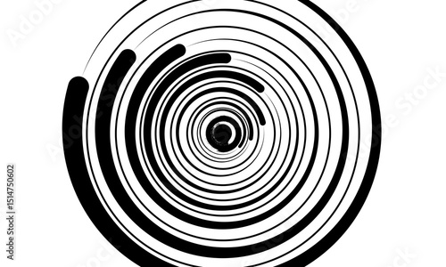 Concentric circles geometric element. eps vector dynamic