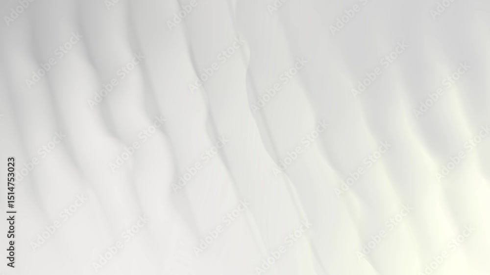 Abstract 3d white color waves background animation. Abstract 3d white color waves background animation.