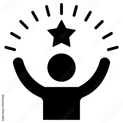 Confidence Glyph Icon