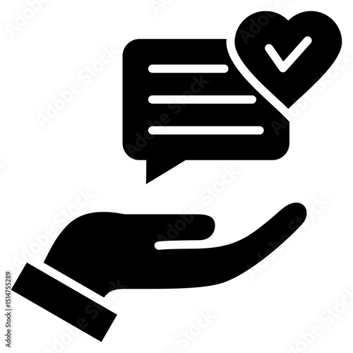 Truthfulness Glyph Icon