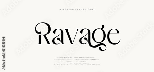 Modern and Elegant wedding alphabet letters font and number. Typography Luxury classic lettering serif fonts decorative vintage retro logo concept. vector illustration