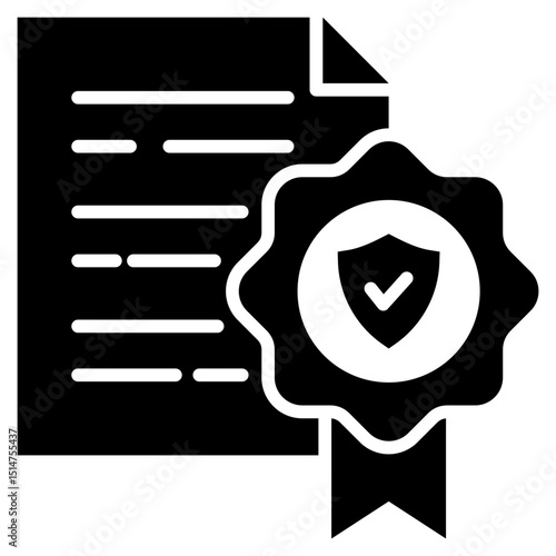 Authenticity Glyph Icon