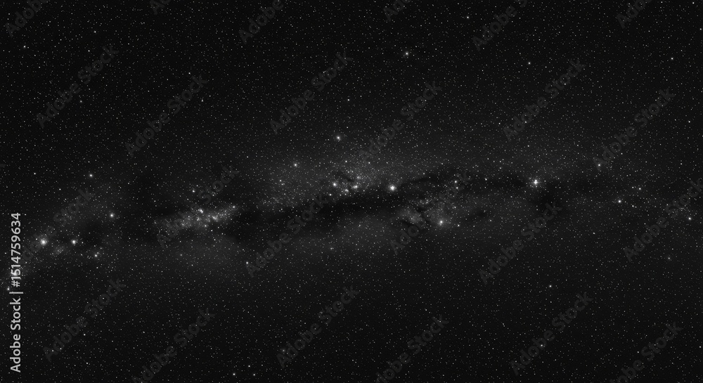 Fototapeta premium Abstract Background of Dark Space Starry Sky Night Scene