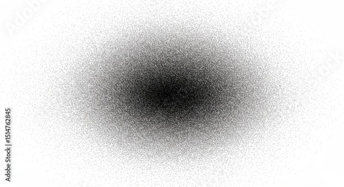 Abstract Black Dot Texture Background with Stipple Effect Illustration