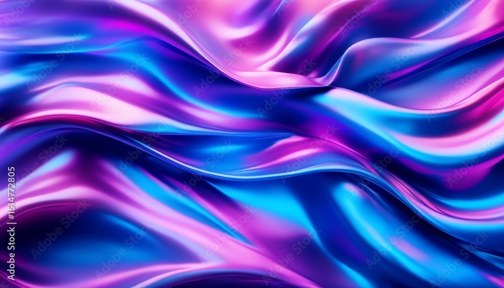 Fototapeta premium Abstract Colorful Swirling Liquid Texture Background Vibrant Purple, Pink, and Blue Hues