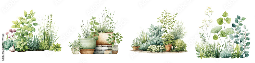Lush, vibrant greenery featuring a variety of succulent plants in decorative pots and natural textures, perfect for home decor, gardening themes, and nature-inspired designs Lush, vibrant greenery featuring a variety of succulent plants in decorative pots and natural textures, perfect for home decor, gardening themes, and nature-inspired designs
