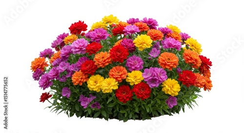 Wallpaper Mural Isolated Colorful Zinnia Flowers Blossoms Summer Garden Floral Bloom Torontodigital.ca