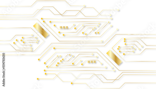 Circuit golden board background Electronic computer hardware technology  