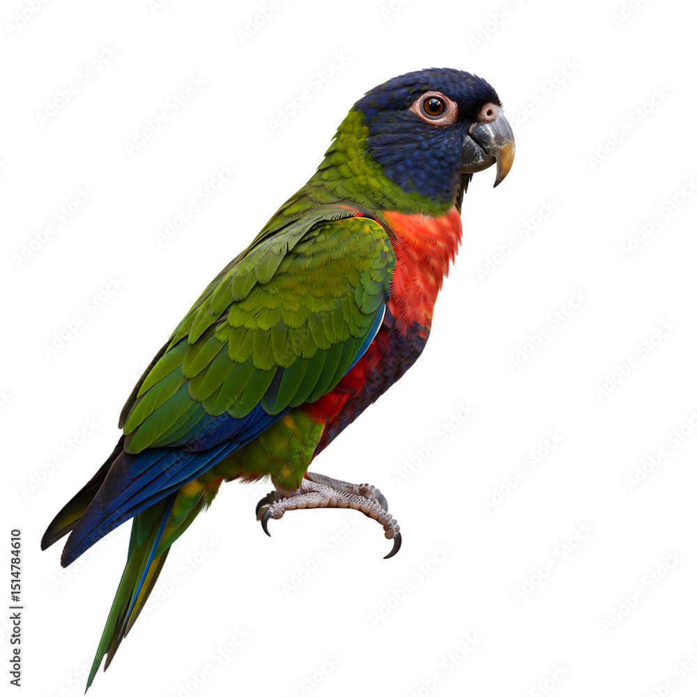 Obraz premium Vibrant Red-rumped Parrot: A Stunning Avian Portrait