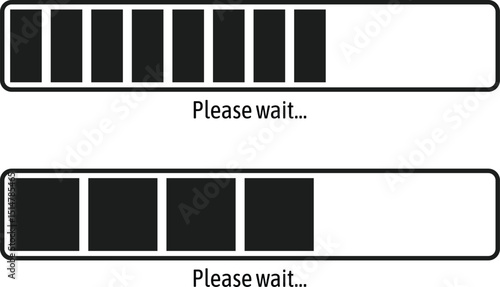 loading bar progress. Retro Progress Bars. Download progress. Collection Loading status
