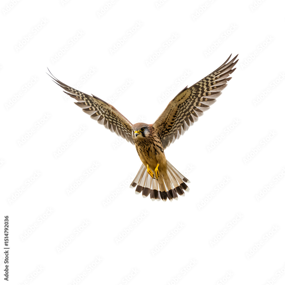 Fototapeta premium Majestic Kestrel in Flight: Powerful Bird Photography