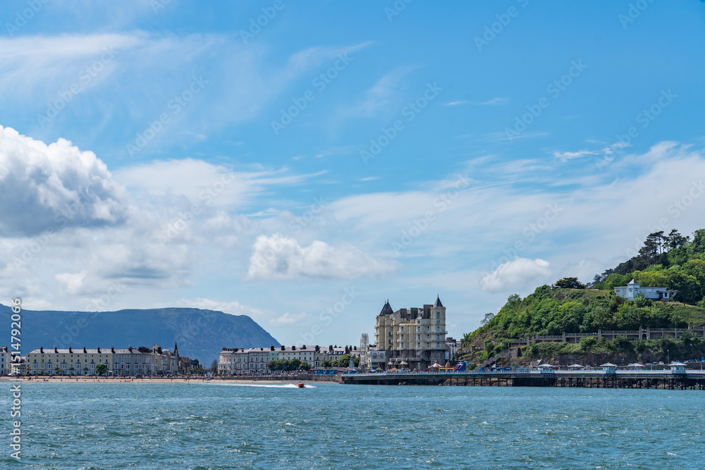 Fototapeta premium Crusing from llandudno to puffin island North wales