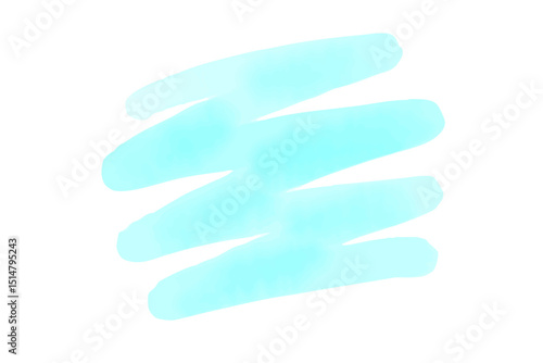 水彩絵の具で描いたような水色の背景　ベクター