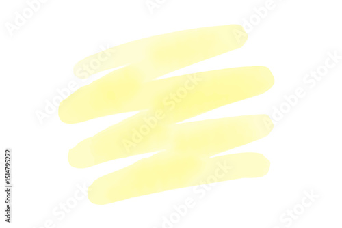 水彩絵の具で描いたような黄色の背景　ベクター