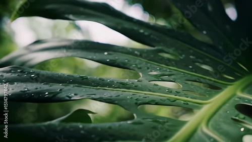 water drops on a leaf