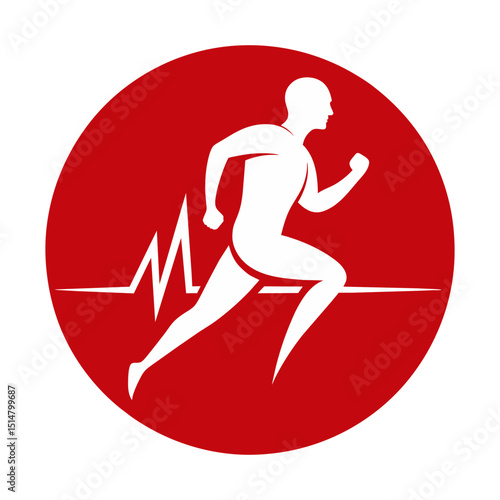 Runner Silhouette with Joint Pain Graphic