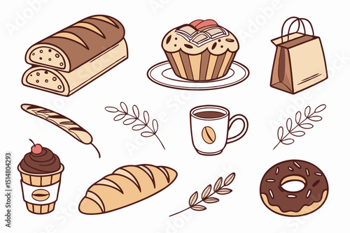 set of different kinds of sweets