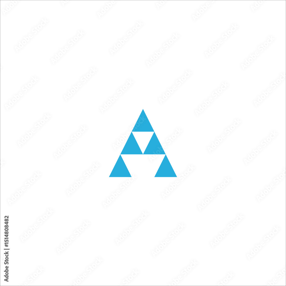 Logo Simple Initial Letter A Vector on White Background Logo Simple Initial Letter A Vector on White Background