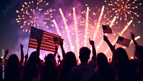 Wallpaper Mural Celebrating America – Hands Holding the USA Flag Torontodigital.ca