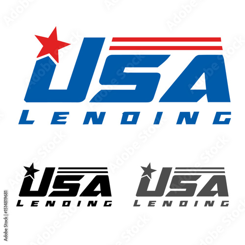 Made in USA logo design Vectoe images