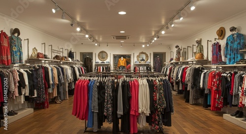 Wallpaper Mural Store Photo Showcases Colorful Clothing Fashion Boutique Apparel Design Torontodigital.ca