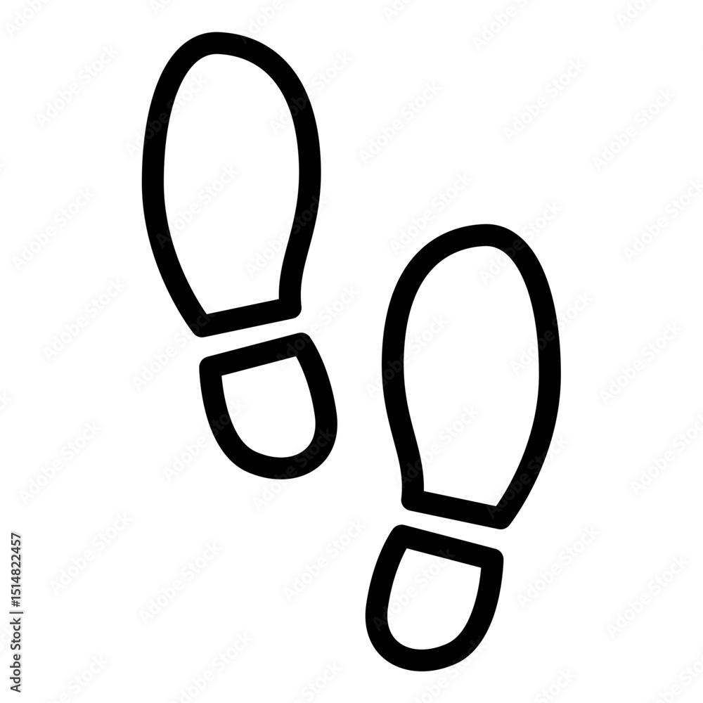 Shoes paw icon print vector silhouette footprint Shoes paw icon print vector silhouette footprint