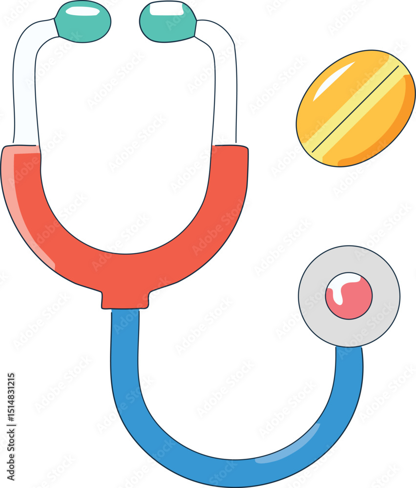 Vector Icon of Stethoscope Detail – Medical Tool Symbol for Healthcare and Diagnosis Concepts Vector Icon of Stethoscope Detail – Medical Tool Symbol for Healthcare and Diagnosis Concepts