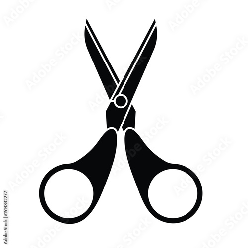 Scissors icon vector, black and white, scissors clip art, scissors vector image, clip art scissors, simple scissor tool silhouette, hand tools icon design